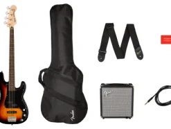 GUITARS Fender Affinity Series "PJ" Precision Bass Package 3-Tone Sunburst