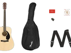 Fender CD-60S Dreadnought Package V2, Natural Spruce GUITARS
