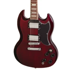J&D Luthiers SG Style Electric Guitar In Cherry Red