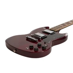 J&D Luthiers SG Style Electric Guitar In Cherry Red