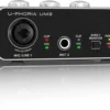 Behringer U-Phoria UM2 Audiophile 2x2, 48kHz USB Audio Interface With XENYX Mic Preamp 2 Behringer U-Phoria UM2 Audiophile 2x2, 48kHz USB Audio Interface With XENYX Mic Preamp