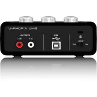 Behringer U-Phoria UM2 Audiophile 2x2, 48kHz USB Audio Interface With XENYX Mic Preamp