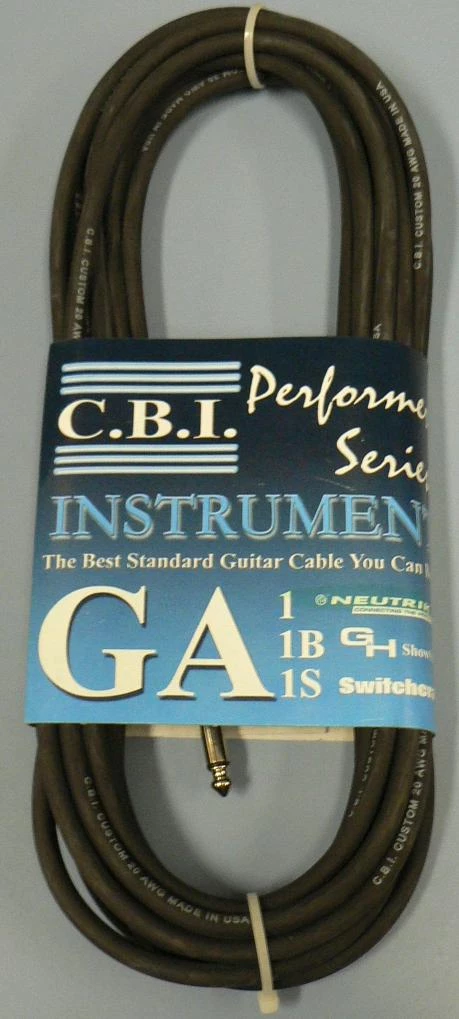 CBI 20 FT GTR CABLE GA1-20 GUITARS 3 CBI 20 FT GTR CABLE GA1-20 GUITARS