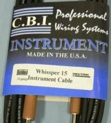 GUITARS CBI 15 FT GTR CABLE HOT SHRINK WHISSPER-15