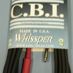 CBI 25 FT GTR CABLE HOT SHRINK WHISSPER-25 GUITARS