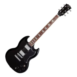 J&D Luthiers SG Style Electric Guitar In Black Gloss GUITARS
