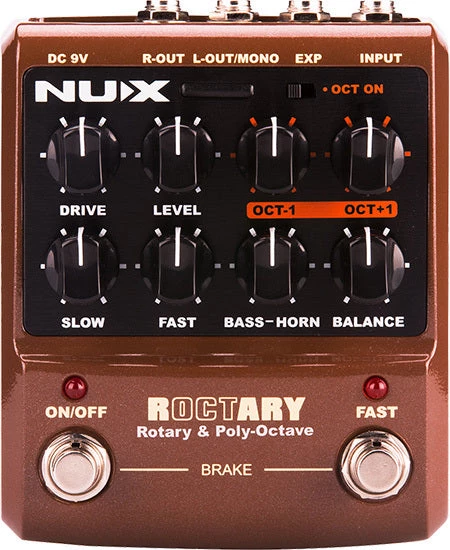 Nux NU-X Roctary Speaker Simulator & Polyphonic Octave Pedal AMPS/FX 3 Nux NU-X Roctary Speaker Simulator & Polyphonic Octave Pedal AMPS/FX
