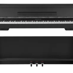 Nux DIGITAL PIANOS/KEYBOARDS NU-X WK310 Upright 88-Key Digital Piano With Flip-Top In Black Finish W/Stool