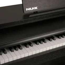 Nux NU-X WK520 Upright 88-Key Digital Piano With Slide-Top In Dark Wood Finish W/Stool DIGITAL PIANOS/KEYBOARDS