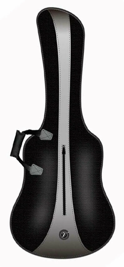 GUITARS Vorson Nylon Oxford Series Acoustic Guitar Bag Black With Silver Stripe 3 GUITARS Vorson Nylon Oxford Series Acoustic Guitar Bag Black With Silver Stripe
