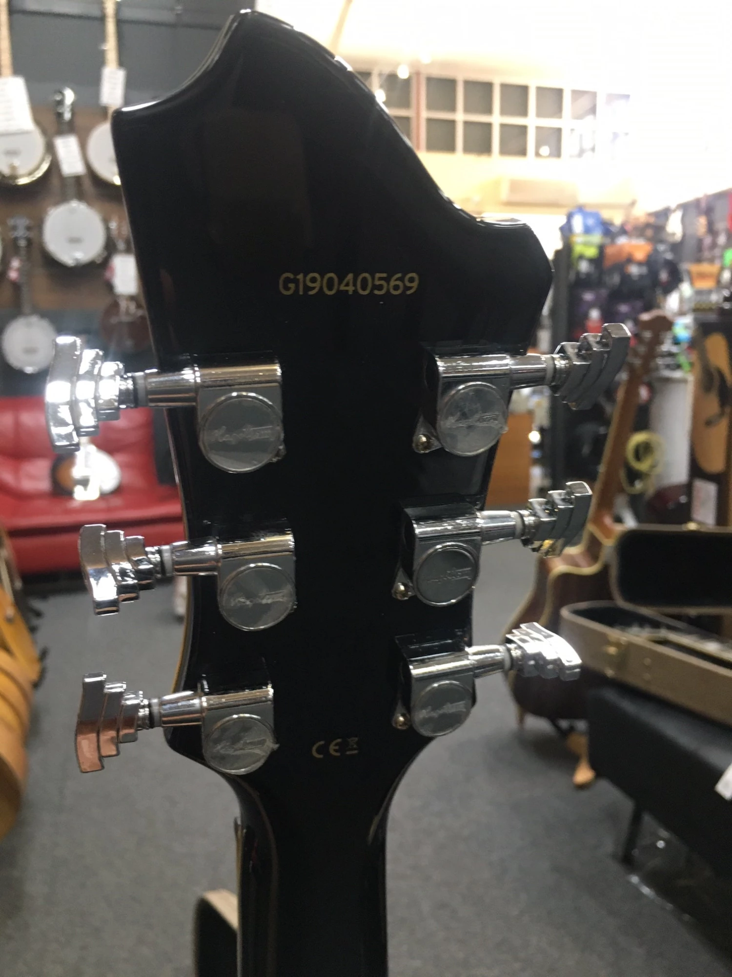 Hagstrom Alvar Semi-Hollow Guitar In Black Gloss The Warrior Elf God! 6 Hagstrom Alvar Semi-Hollow Guitar In Black Gloss The Warrior Elf God!