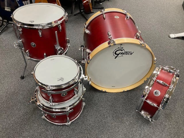 Gretsch Brooklyn 5 Piece Tobasco Satin Drum Kit Shell Pack 3 Gretsch Brooklyn 5 Piece Tobasco Satin Drum Kit Shell Pack