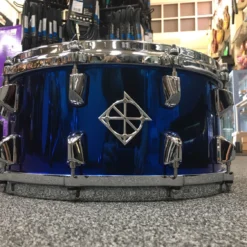 Dixon Artisan Series Blue Titanium Plated Steel Snare Drum - 14 X 6.5