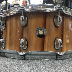 DRUMS Dixon Cornerstone Series American Red Gum Snare Drum In Gloss Natural - 14 X 6.5