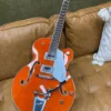 Gretsch G5420T Electromatic Classic Hollow Body Single-Cut With Bigsby Laurel Fingerboard Orange Stain GUITARS