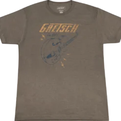 Gretsch Lightning Bolt T-Shirt Brown XL