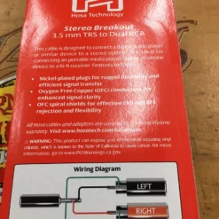 HOSA RCA To 3.5 6ft Cable AMPS/FX