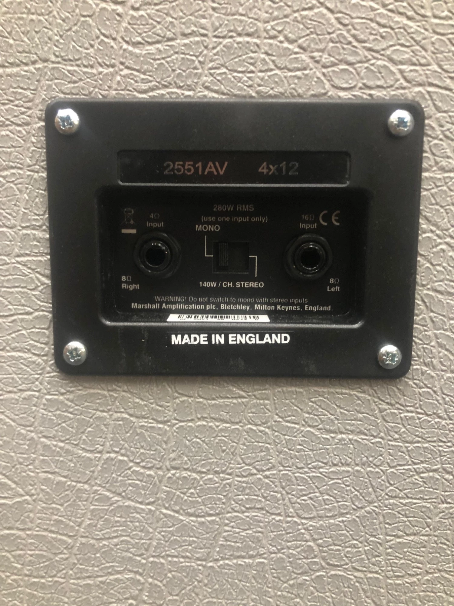 Marshall Silver Jubilee 4x12 Angled Cab AMPS/FX 8 Marshall Silver Jubilee 4x12 Angled Cab AMPS/FX