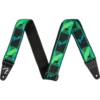 Fender Guitar Accessories Neon Monogrammed Strap Green/Blue