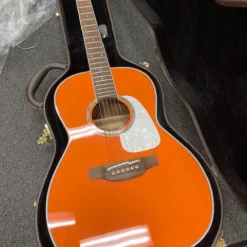 GUITARS Takamine Custom Pro Series 3 New Yorker AC/EL Guitar In Orange Gloss Finish