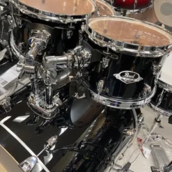 Pearl Export EXX Plus 22″ Fusion + Drum Kit W/Hardware And Zildjian Cymbals – Jet Black