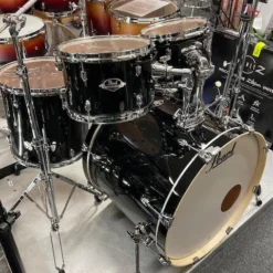 Pearl Export EXX Plus 22″ Fusion + Drum Kit W/Hardware And Zildjian Cymbals – Jet Black