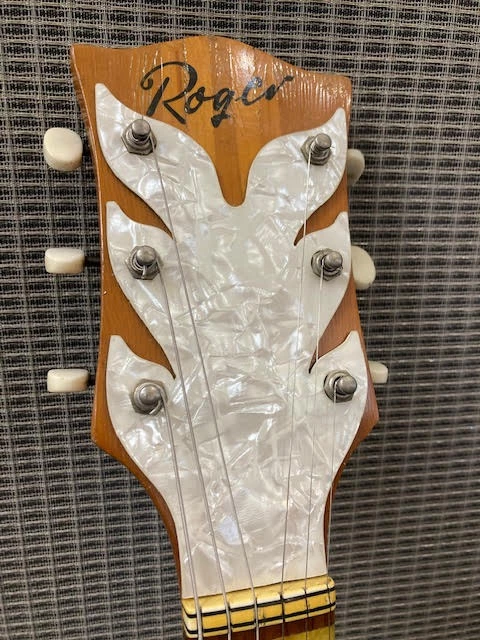 Electric Guitars Vintage Roger Custom Thinline Electric Guitar W/ Case 5 Electric Guitars Vintage Roger Custom Thinline Electric Guitar W/ Case