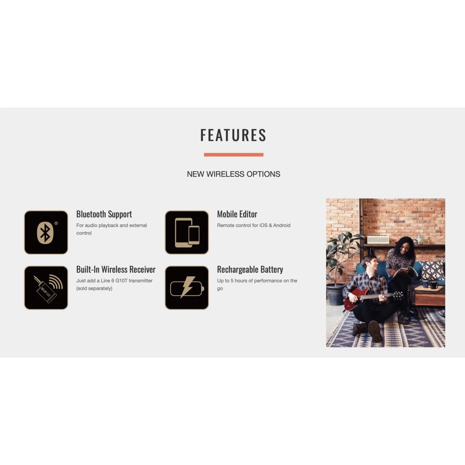 AMPS/FX Yamaha THR30IIWL Wireless Guitar Amp W/Stereo Output + Bluetooth + Rechargeable Battery 9 AMPS/FX Yamaha THR30IIWL Wireless Guitar Amp W/Stereo Output + Bluetooth + Rechargeable Battery