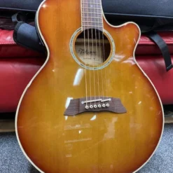 GUITARS Takamine Thinline Series AC/EL Guitar With Cutaway In Gloss Tea Burst Finish 12 GUITARS Takamine Thinline Series AC/EL Guitar With Cutaway In Gloss Tea Burst Finish