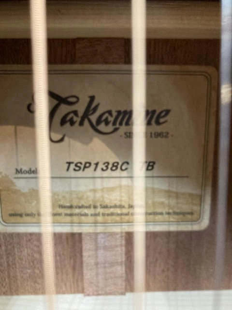 GUITARS Takamine Thinline Series AC/EL Guitar With Cutaway In Gloss Tea Burst Finish 6 GUITARS Takamine Thinline Series AC/EL Guitar With Cutaway In Gloss Tea Burst Finish