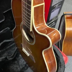 GUITARS Takamine Thinline Series AC/EL Guitar With Cutaway In Gloss Tea Burst Finish 16 GUITARS Takamine Thinline Series AC/EL Guitar With Cutaway In Gloss Tea Burst Finish