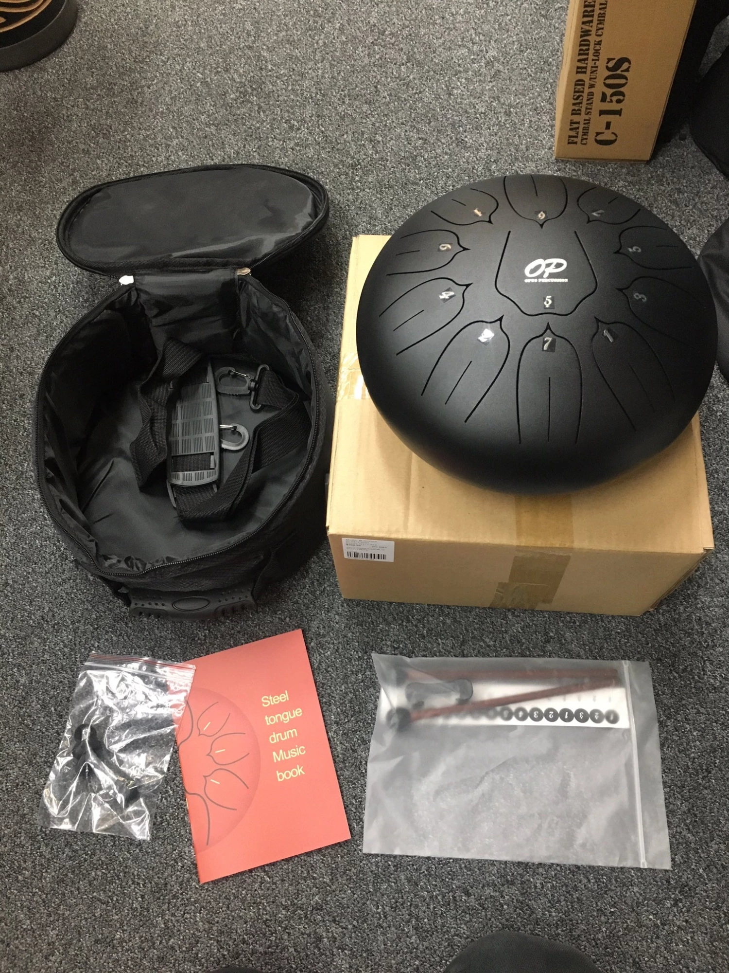 Opus Tongue Drum Black With Acc 3 Opus Tongue Drum Black With Acc