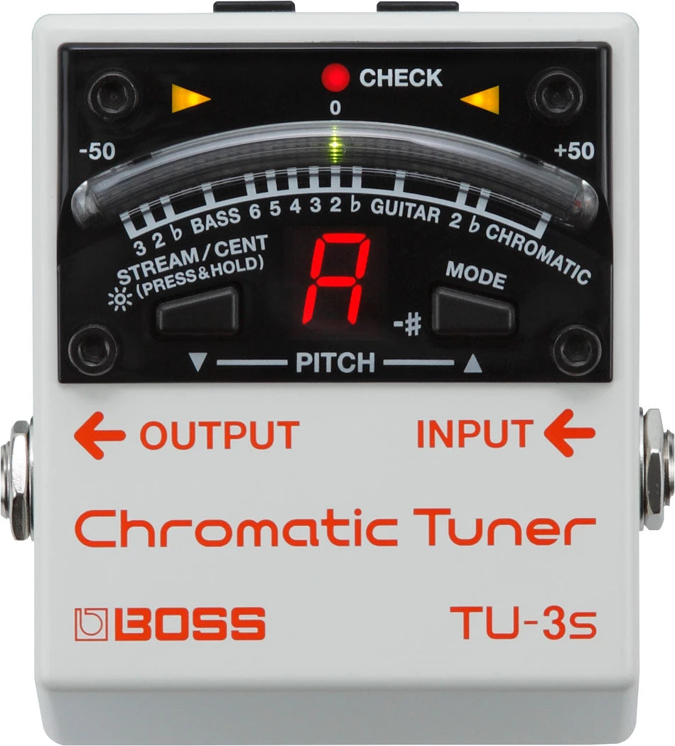 Boss TU-3s Chromatic Tuner AMPS/FX 3 Boss TU-3s Chromatic Tuner AMPS/FX