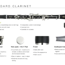 Brass And Woodwind Instruments Yamaha YCL-255 Student Model Clarinet